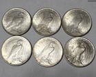 6 x 1925 Peace Dollars - Nice Higher Grade Silver Coins — photo 5