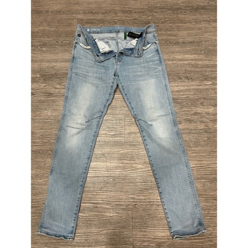 G-Star RAW D-Staq 5-Pocket Slim Jeans Light Wash Stretch Denim Mens 34x34