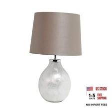 LT3304-PRL 1 Light White Cream Iridescent Pearl Table Lamp with Traditional