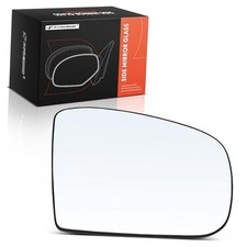 Right Passenger Side Heated Mirror Glass with Backing Plate Compatible with