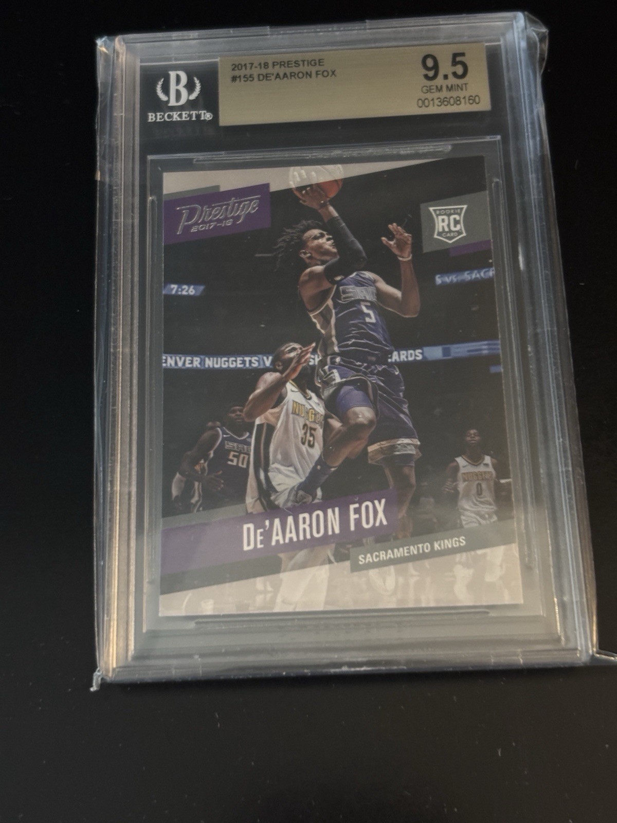 2017-18 Panini Prestige - Rookies De'Aaron Fox #155 (RC) BGS 9.5