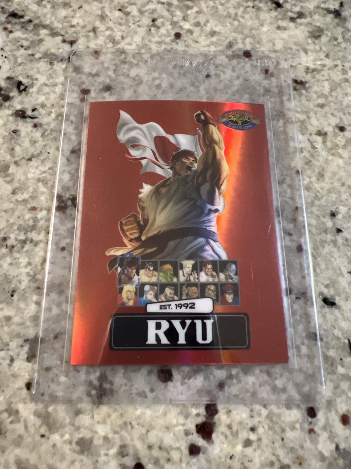 Street Fighter 2 Ryu Red /100 PSA Promo Card Champion Edition