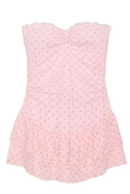 pink x loveshackfancy strapless lace mini dress PINK x LoveShackFancy Strapless Lace Mini Dress at Vancouver Mall in Vancouver, WA