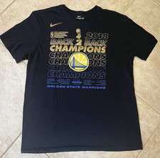Nike Golden State Warriors 2018 Back 2 Back Champions NBA Mens Large T-Shirt EUC