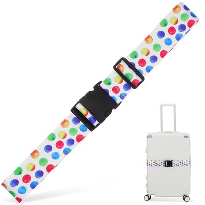 Set 2 Sangles Valise Réglables 180×5 Cm – Ceintures Bagages Multicolores Avec Boucle Sécurité – Identification Facile
