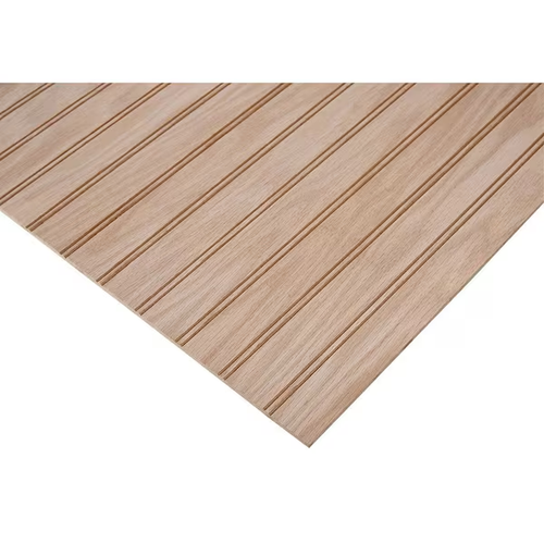 Panneau de projet 1/4 po x 2 pi x 4 pi PureBond chêne rouge 1-1/2 po contreplaqué perlé. - Photo 1/4