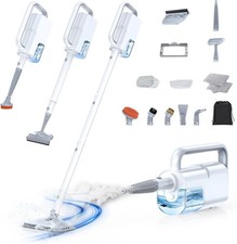 White Detachable 10in1 Steam Mop 350ml Tank 10s Heat