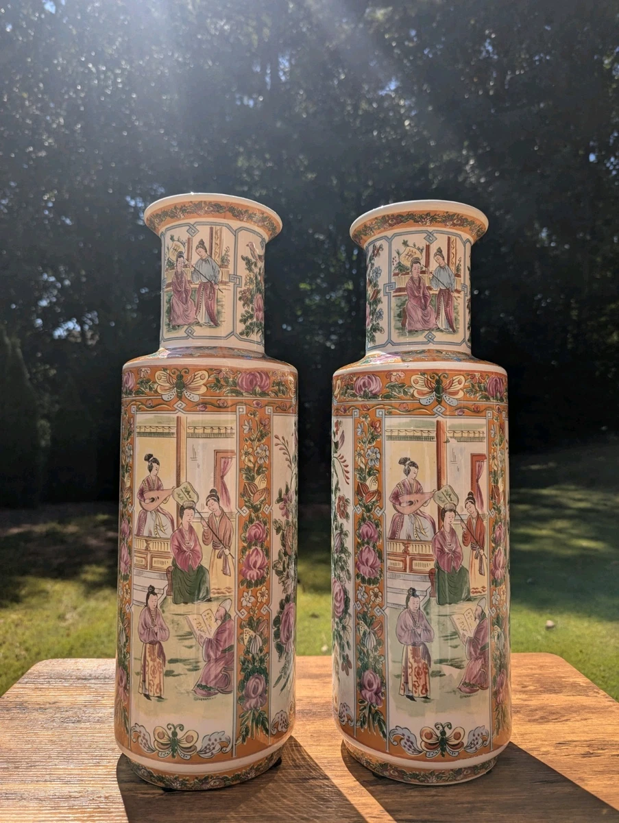 圆筒式古董花瓶| eBay