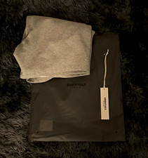 Essentials Fear of God Men's Gray Fleece Sweat Shorts Drawstring Pockets M