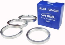 Hub Centric Rings, 71.5 to 60.1 Set of 4, Aluminium OD71.5mm-ID60.1mm
