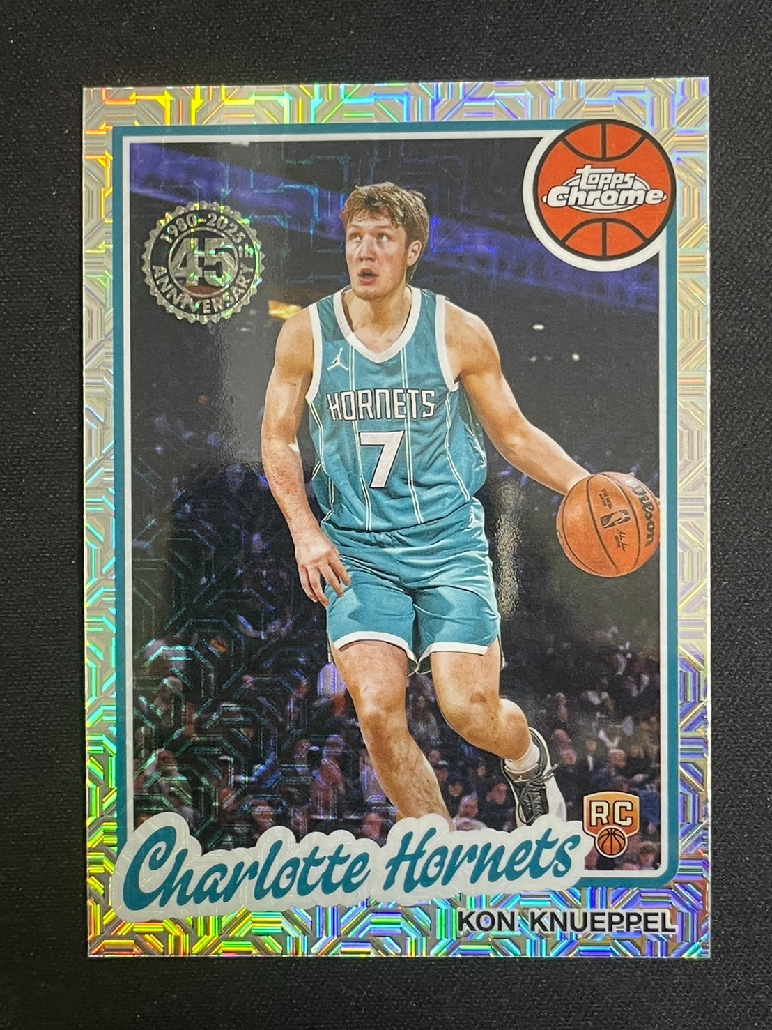 Kon Knueppel 2025-26 Topps Chrome RC Silver Mojo 45th Anniversary #TC-KK