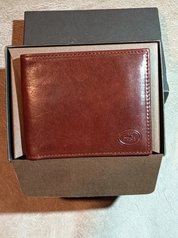 Portafoglio The Bridge In Pelle Ottime Condizioni Con Scatolo Originale. - Immagine 2 di 4