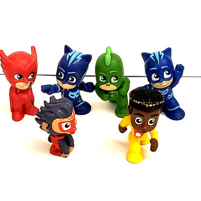 Disney PJ Mask 1.5'' Action Figures Toys Mini Newton Owlette Gekko Catboy Munkigu