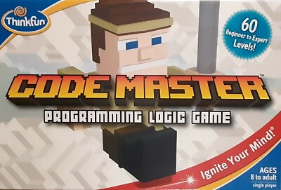 Thinkfun Code Master Programming Logic Minecraft Board Game Single Player 8+