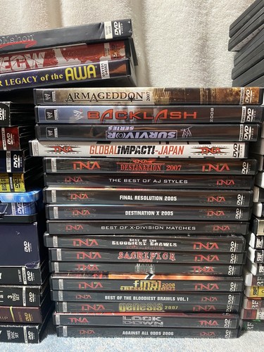 RF VIDEO ECW WWE TNA DVD LOT HARDCORE RARE 77 Sets 102 Total Discs Nice Shape - Picture 4 of 17