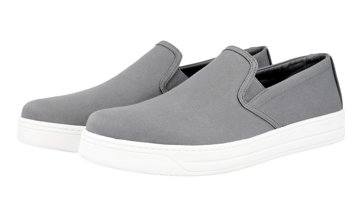 Authentic Prada Slip-On Sneakers PRADA AMERICAS CUP SLIP-ON SNEAKERS SHOES 4E3392 BLUE NEW | eBay main image 4