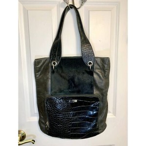 Orciani RARE Black Leather Honeycomb Embossed Backpack Tote NWOT Large 14.5x17 Orciani | Bags | Orciani Black Sveva Leather Handbag | Poshmark main image 3