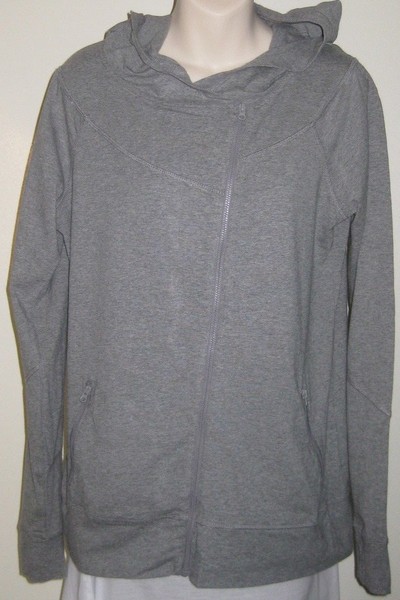 MIX Apparel - Ladies, Small Size, Grey, Zip-Up Hoodie with Thumb Hole