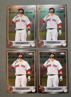 4 Lot 2022 Topps Chrome Baseball MLB #67 J.D. Martinez Base Card
