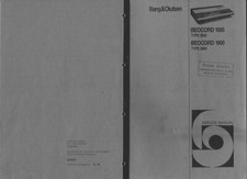 Service Schematics pour Bang Olufsen Beocord 1500 (2642), Beocord 1900 (2643)