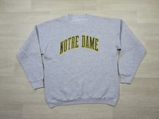 Vintage Notre Dame University Crewneck Sweatshirt M/L 90s Fighting Irish