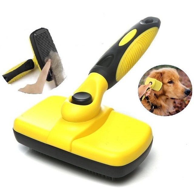 Pet Grooming Brush SelfCleaning Slicker Brushes for Pets Long Short