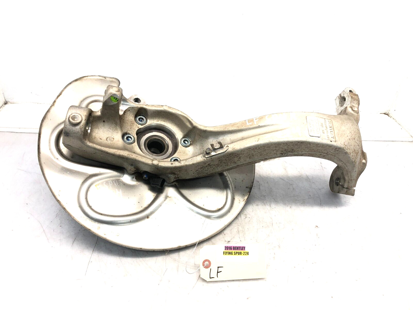 2014-2018 BENTLEY FLYING SPUR AWD LEFT DRIVER FRONT SPINDLE KNUCKLE HUB OEM.