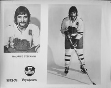 MAURICE MORRIS STEFANIW AHL HOCKEY PHOTO NOVA SCOTIA VOYAGEURS NHL ATLANTA WHA