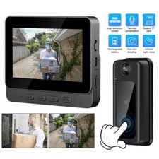Wireless Smart Visual Intercom Video Doorbell Camera 4.3"Monitor for Home M13