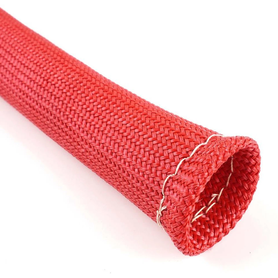 8 Piezas 2500° 6" Bujía Cable Botas Protector Funda Protector Térmico Rojo Foto 4 de 4