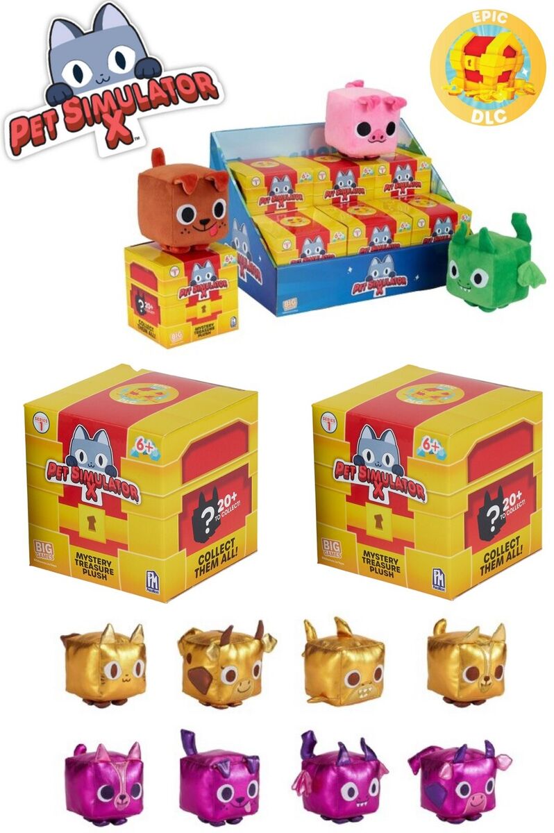 Roblox Pet Simulator X Series 2 Mystery Treasure Plush Mystery Pack 1  RANDOM Figure Epic DLC Code PhatMojo - ToyWiz