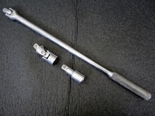 JS Tools 1/2" Drive 17" Flex End Breaker Bar Extension Universal Made in USA