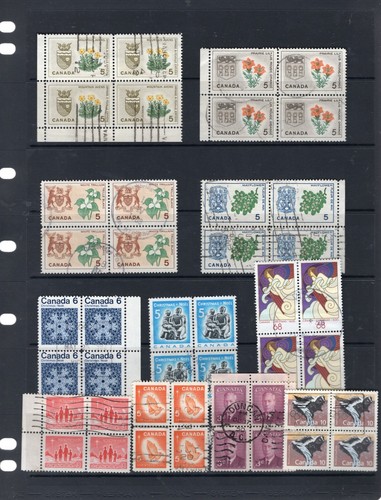 CANADA USED 3 PHOTO'S BLOCKS LOT 3 - Picture 3 of 4