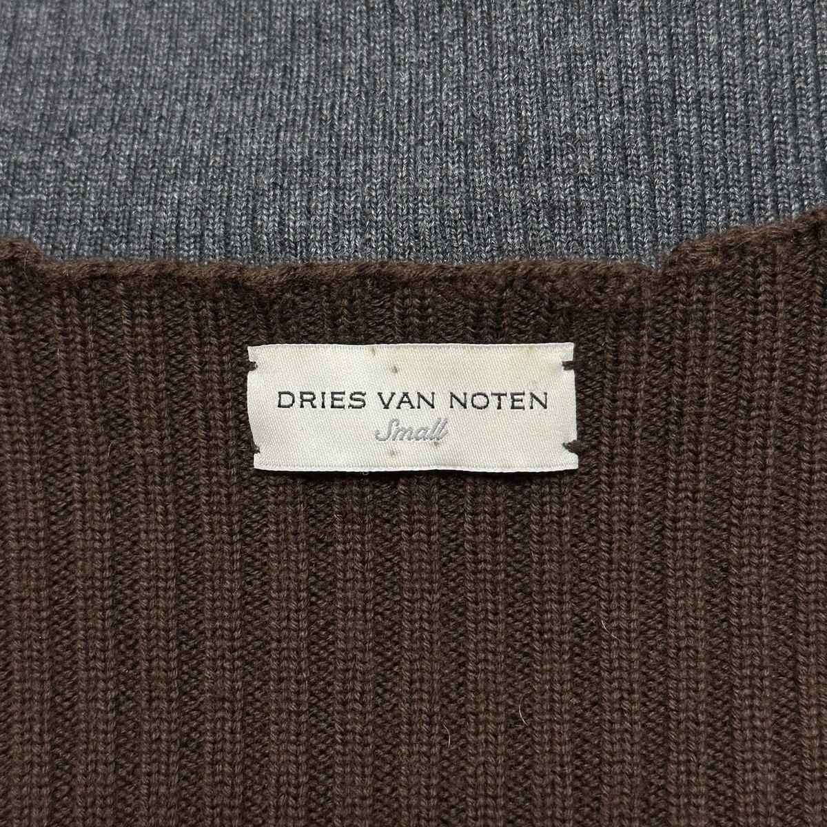 DRIES VAN NOTEN Fall Winter 2023 Deconstructed Patchwork Knit 