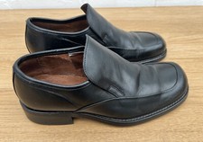 Mens Vintage Ravel Shoes Black Leather 41 UK 7 Classic Retro 