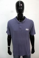 Lonsdale Polo Größe XL Herren T-Shirt Bluse Blau Baumwolle Logo Mann