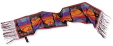 Laurel Burch Silk Scarf Rainbow Cats