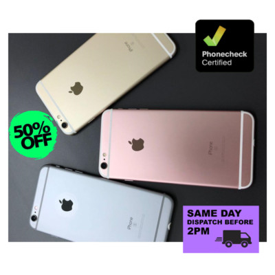 Apple iPhone 6s Plus (64/16GB) Unlocked AT&T Verizon iOS Very Good 5.5'' Screen