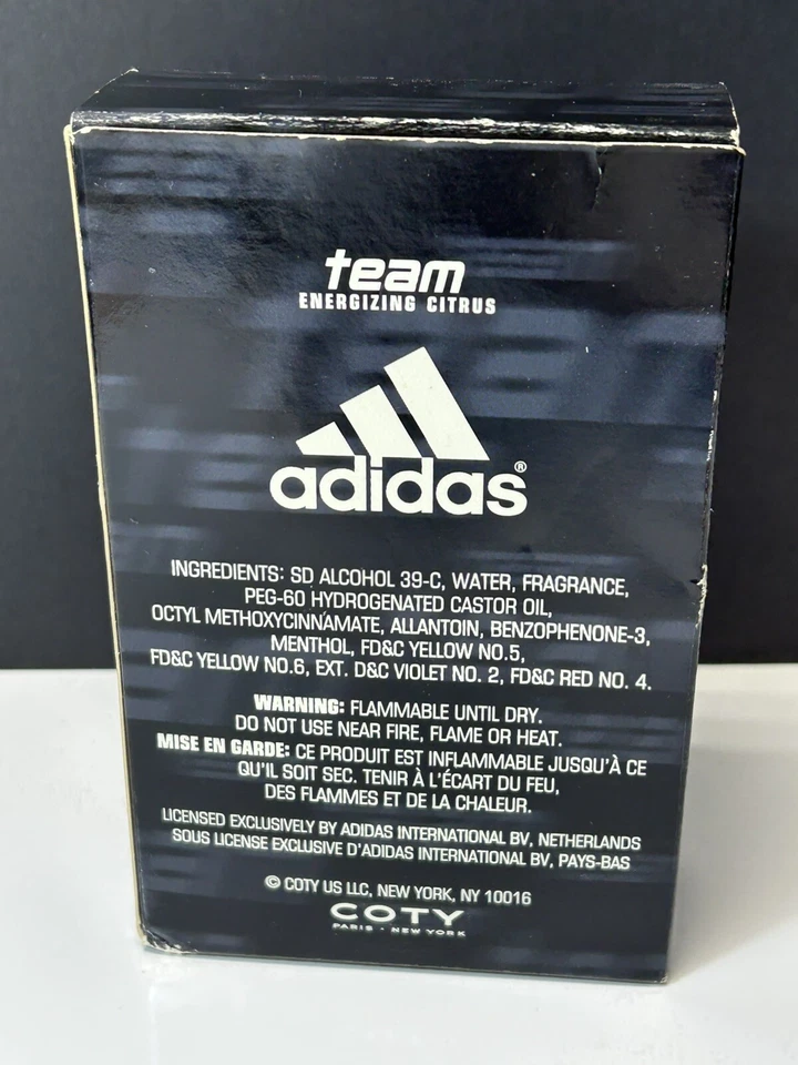Adidas After Shave Team Energizing Citrus 3.4 Fl Oz 100 ML Dead stock - Image 4 of 4
