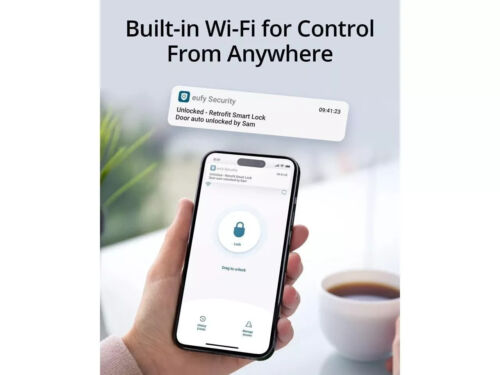 Eufy Security WiFi E130 + Teclado Inalámbrico Huellas Dactilares Smart Lock Plateado T8504121 - Imagen 4 de 5
