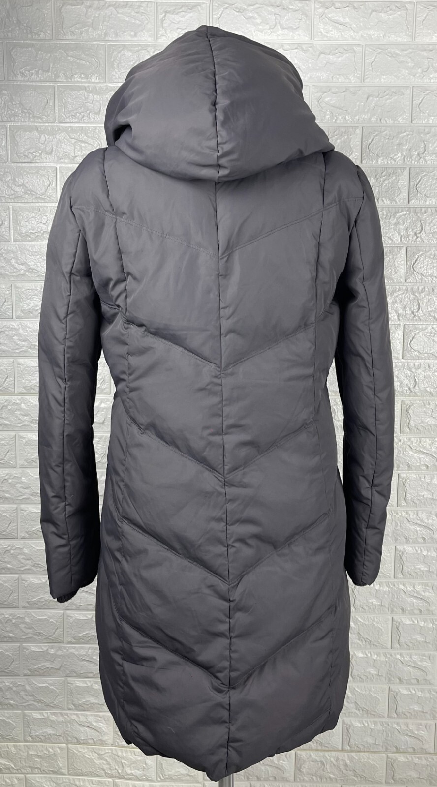 Lauren Ralph Lauren Pillow Collar Down Coat Puffer Jacket Parka Grey Women's M eBay