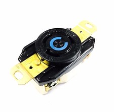 Hubbell 2620ACN Twist Lock Receptacle, 30A, 250VAC, L6-30R, 2-Pole, Grounding