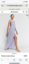 Beautiful lilac Reformation formal gown. Size 4. Never been worn. 