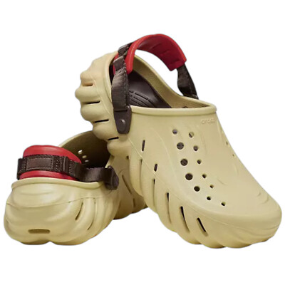 Crocs Adult Unisex Echo Clog Sandal Sesame Men's Size 12 / Women's Size 14