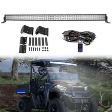 WEISEN Roof 50" Curved LED Light Bar Mount Wire Kit For Polaris Ranger Fullsize