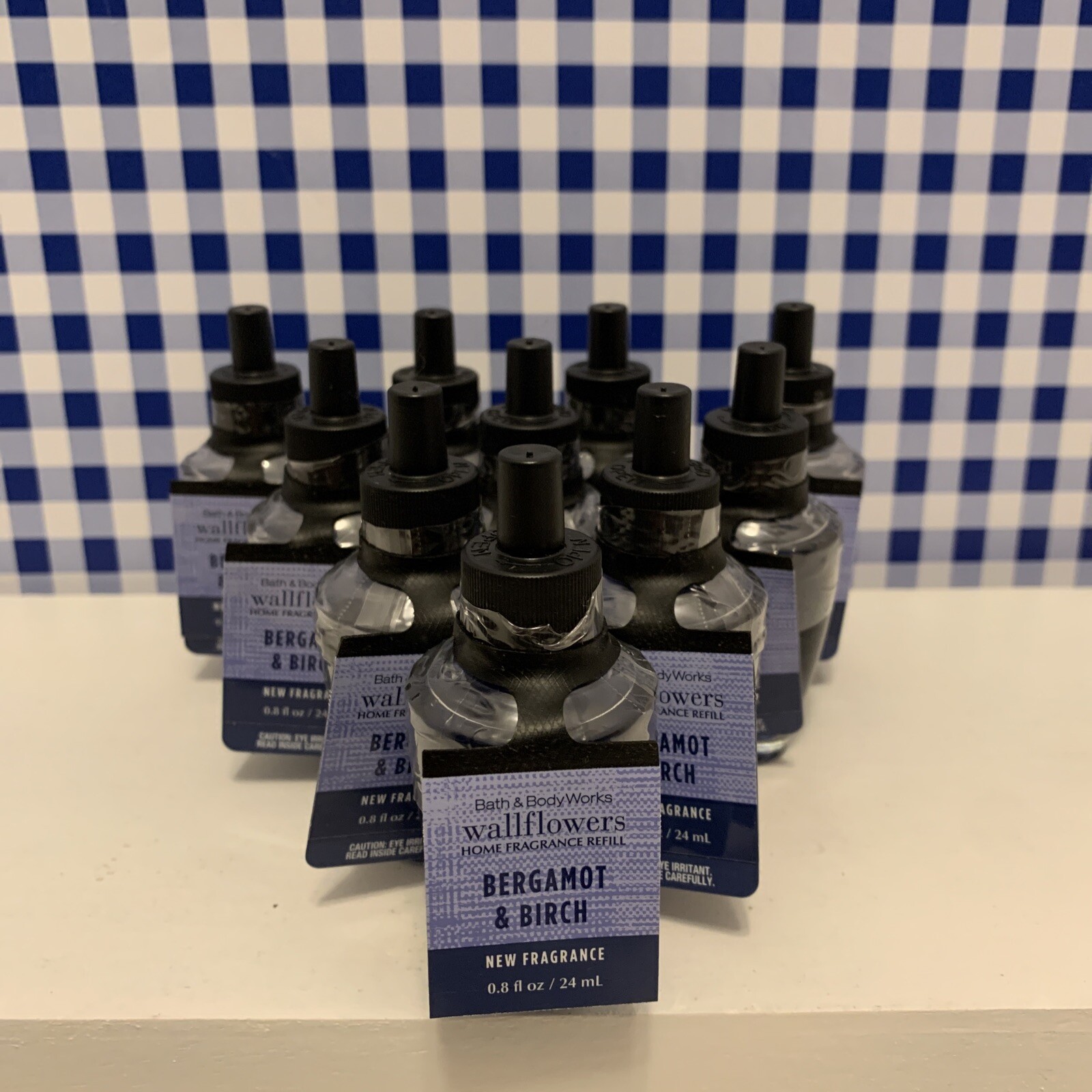 Ten (10) Wallflowers BERGAMOT & BIRCH Essential Oils Bath & Body