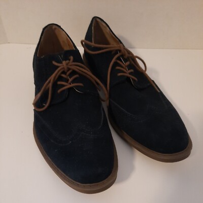 calvin klein blue dress shoes Navy Suede Greenwich Oxford US Sz 8.5. EU sz 41.5 Black Plus Size Mother Occasion:Day Designed for ease and Size:10.5W
