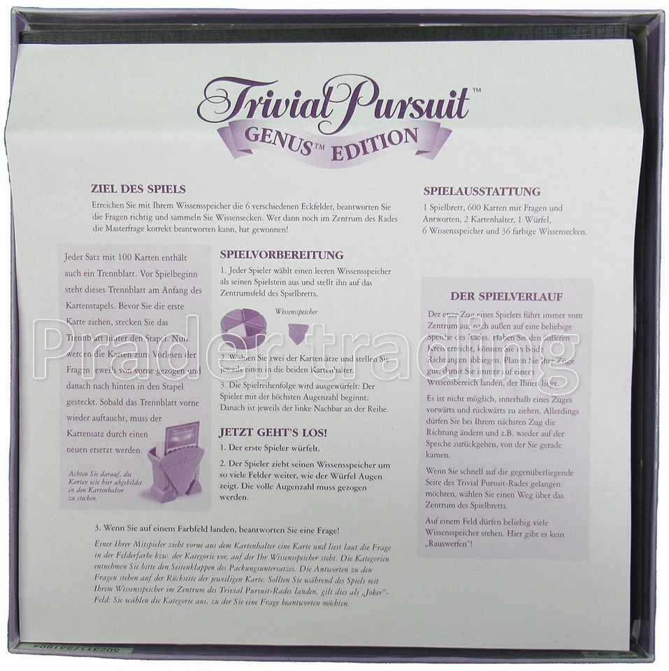 Trivial Pursuit Genus Edi. 1999 - Vollständig in guten Zustand - inkl. Rechnung - Bild 3 von 4