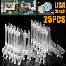 25Pcs Easel Display Stand Plate Foldable Bracket Picture Photo Frame Card Holder