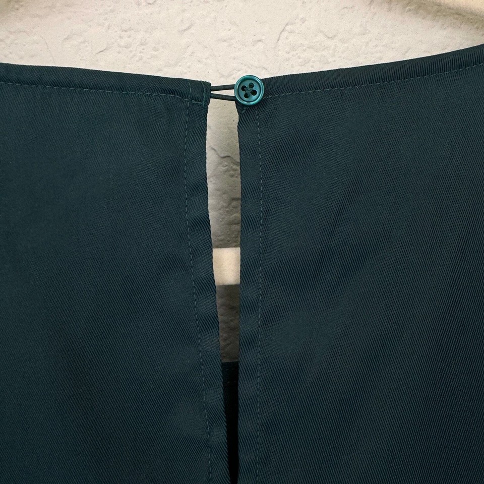 Banana Republic Womens Volume Sleeve Midi Dress Size M Dark Emerald